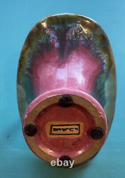 Fulper Art Pottery Arts & Crafts Basket Vase Great Colors