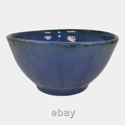 Fulper Arts And Crafts Pottery Blue Glaze Ceramic Bowl 45