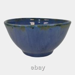 Fulper Arts And Crafts Pottery Blue Glaze Ceramic Bowl 45
