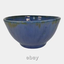 Fulper Arts And Crafts Pottery Blue Glaze Ceramic Bowl 45