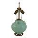 Fulper Arts And Crafts Pottery Crystalline Blue Green Ceramic Factory Lamp