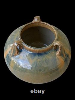 Fulper Arts Pottery GLAZED GOLD/GREEN Ceramic Vase 564