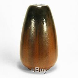 Fulper Pottery 12.5 black copperdust crystalline flambe vase arts & crafts