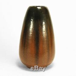 Fulper Pottery 12.5 black copperdust crystalline flambe vase arts & crafts