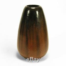 Fulper Pottery 12.5 black copperdust crystalline flambe vase arts & crafts