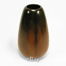 Fulper Pottery 12.5 black copperdust crystalline flambe vase arts & crafts