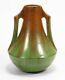 Fulper Pottery 2 Handle Vase Copperdust Crystalline Green Flambe Arts & Crafts