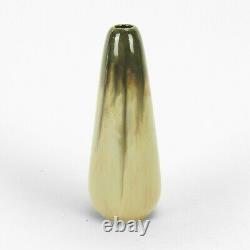 Fulper Pottery 5.75 bud vase brown over yellow flambe shape 016 arts & crafts