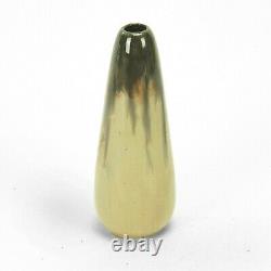 Fulper Pottery 5.75 bud vase brown over yellow flambe shape 016 arts & crafts