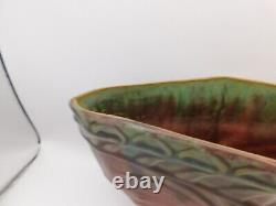 Fulper Pottery Arts & Crafts Antique Rose & Green Glazed Vase Tiered Step Down