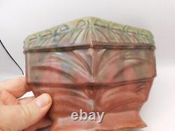 Fulper Pottery Arts & Crafts Antique Rose & Green Glazed Vase Tiered Step Down
