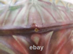 Fulper Pottery Arts & Crafts Antique Rose & Green Glazed Vase Tiered Step Down