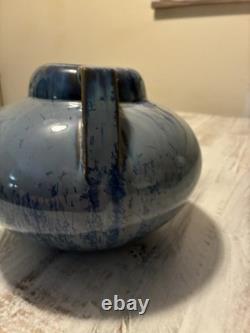 Fulper Pottery Blue Flambe Crystalline Buttress Vase Arts & Crafts Mission Style