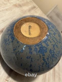 Fulper Pottery Blue Flambe Crystalline Buttress Vase Arts & Crafts Mission Style