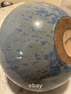 Fulper Pottery Blue Flambe Crystalline Buttress Vase Arts & Crafts Mission Style