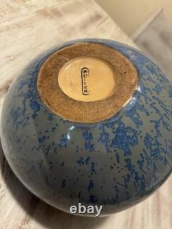 Fulper Pottery Blue Flambe Crystalline Buttress Vase Arts & Crafts Mission Style