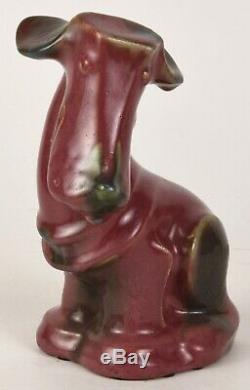 Fulper Pottery Dog Figural 8 Tall Rose Colored Arts And Crafts