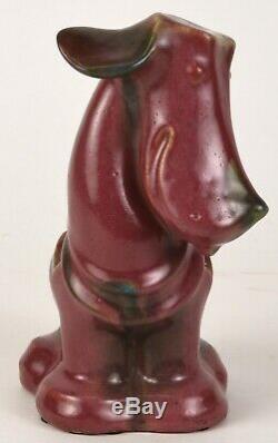 Fulper Pottery Dog Figural 8 Tall Rose Colored Arts And Crafts