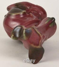 Fulper Pottery Dog Figural 8 Tall Rose Colored Arts And Crafts