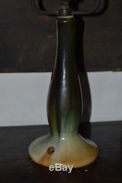 Fulper Pottery Lamp Base arts and crafts american art pottery art nouveau 16 in