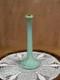 Fulper Pottery Trumpet Vase 8 Green Blue Flambe Glaze