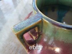 Fulper Pottery Two Handle Arts And Crafts Drip Glaze Vase #452