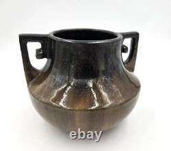 Fulper Pottery Two Handled Flambe Glaze Pottery 452 AWESOME GLAZE ART & CRAFTS