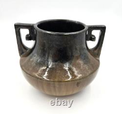 Fulper Pottery Two Handled Flambe Glaze Pottery 452 AWESOME GLAZE ART & CRAFTS