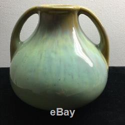Fulper Pottery Two-Handled Vase Arts & Crafts Glossy Glaze