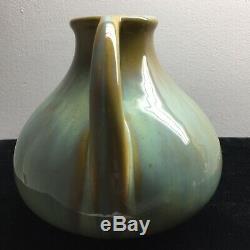 Fulper Pottery Two-Handled Vase Arts & Crafts Glossy Glaze