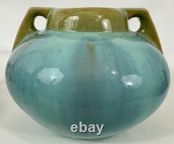Fulper Pottery Vase Jade Glaze Crystalline 2 Handle Vase Arts & Crafts Mission
