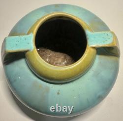 Fulper Pottery Vase Jade Glaze Crystalline 2 Handle Vase Arts & Crafts Mission