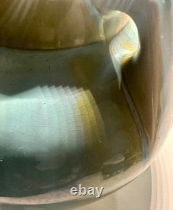 Fulper Pottery Vase Jade Glaze Crystalline 2 Handle Vase Arts & Crafts Mission