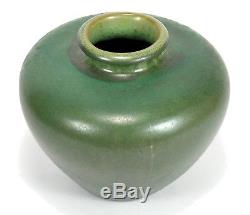Fulper Pottery arts & crafts matte green crystalline factory lamp base