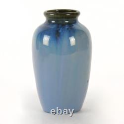 Fulper Pottery vase 5.75 blue flambe glaze shape 839 arts & crafts