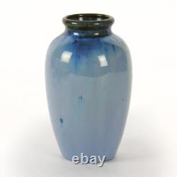 Fulper Pottery vase 5.75 blue flambe glaze shape 839 arts & crafts