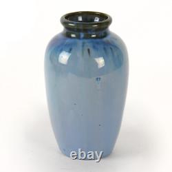 Fulper Pottery vase 5.75 blue flambe glaze shape 839 arts & crafts