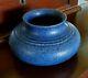 Grueby Indigo Blue Pottery Vase Bowl Boston Arts & Crafts Mint Condition