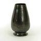 George Ohr Pottery Gun-metal Totemic Cone Shaped Vase Biloxi Arts & Crafts