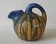 Gilbert Metenier French Arts & Crafts Drip Glaze Art Pottery Ball Pitcher