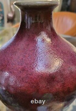 Glazed Oxblood Vase By Hermann Seger