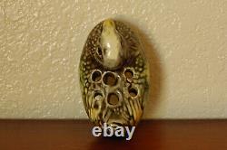 Gorgeous Antique Brush-McCoy Arts & Crafts Duck Flower Frog Majolica Ware #062