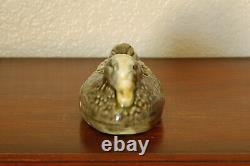 Gorgeous Antique Brush-McCoy Arts & Crafts Duck Flower Frog Majolica Ware #062