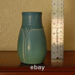 Gorgeous Antique Rookwood Arts & Crafts Cabinet Vase XX 1920 #1825 Matte Blue