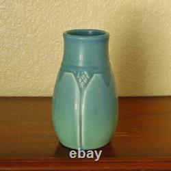 Gorgeous Antique Rookwood Arts & Crafts Cabinet Vase XX 1920 #1825 Matte Blue