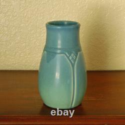 Gorgeous Antique Rookwood Arts & Crafts Cabinet Vase XX 1920 #1825 Matte Blue