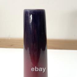 Gorgeous Art Nouveau Arts & Crafts Cliftwood ombré pottery vase purple berry