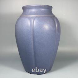 Gorgeous Vintage Zanesville Stoneware Vase#795 Blueish-Lilac-Silver Matte Glaze