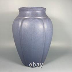 Gorgeous Vintage Zanesville Stoneware Vase#795 Blueish-Lilac-Silver Matte Glaze
