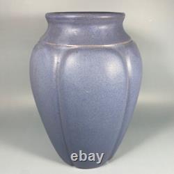 Gorgeous Vintage Zanesville Stoneware Vase#795 Blueish-Lilac-Silver Matte Glaze